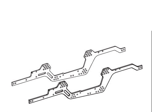 LCG Chassis Rails Set for HobbyPlus CR18P PRO 1/18