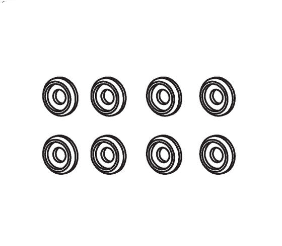 8 Stück Distanzscheiben für Absima CR1.8 1/8 (Alu)