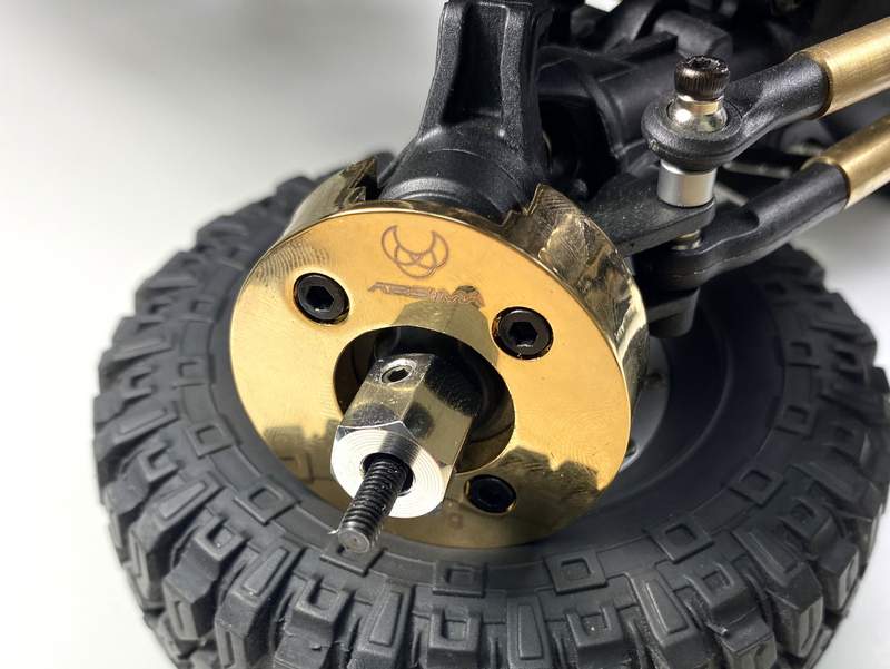 4PCS 12mm Radabstandshalter für Absima CR1.8 CR3.4 (Al)