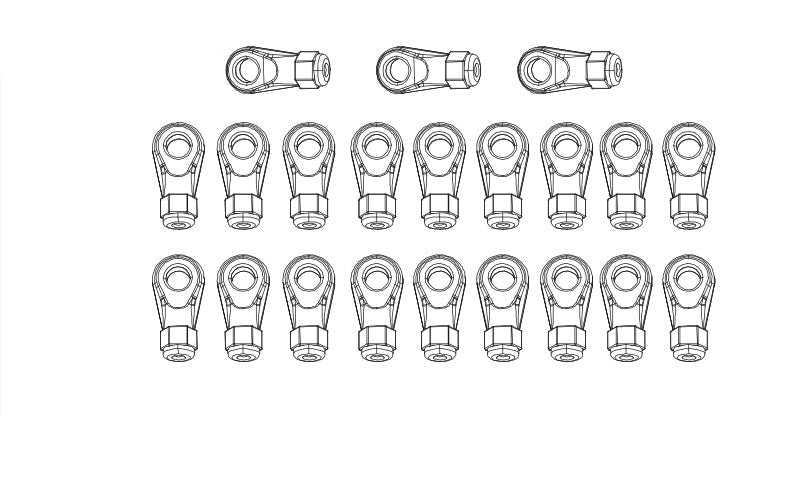 Ball Ends Set for Absima CR4.4 1/10