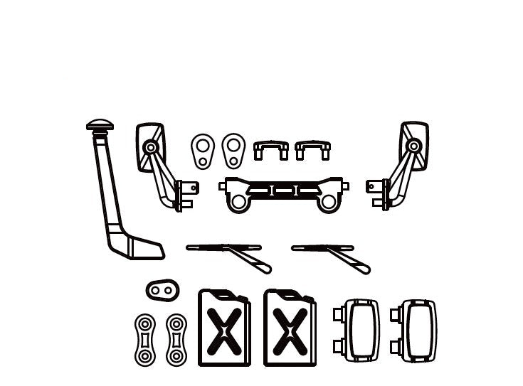 T-Hunter Body Part Set for HobbyPlus CR18P 1/18