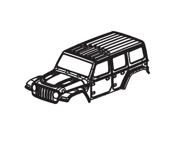 Body Shell for Absima CR3.4eco Sherpa 1/10 (Transparent)