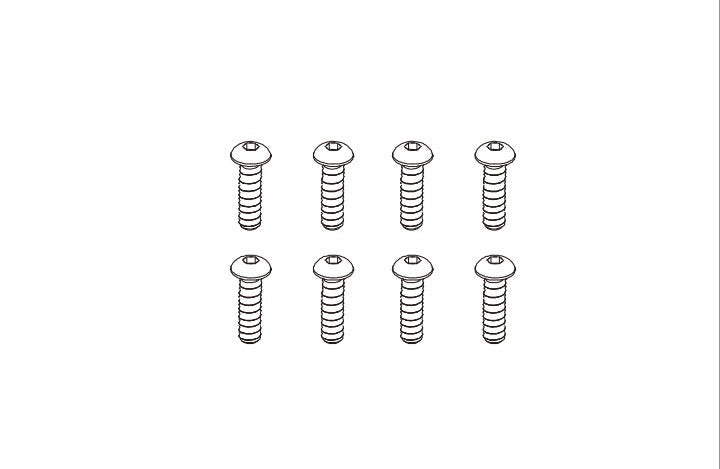 8PCS Vis à tête bouton M2.5*10 pour Absima CR4.4 1/10
