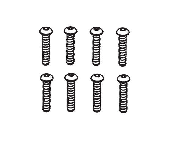 8PCS Button Head Screw M2.5*14 for Absima CR3.4eco 1/10