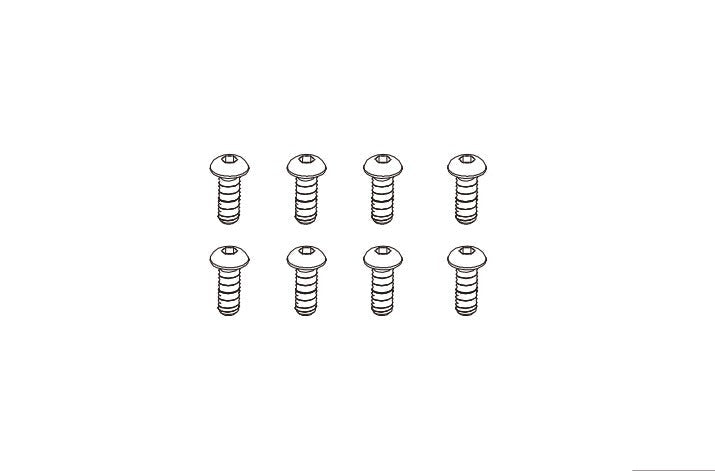 8PCS M2*6 Button Head Screw for Absima CR4.4 1/10