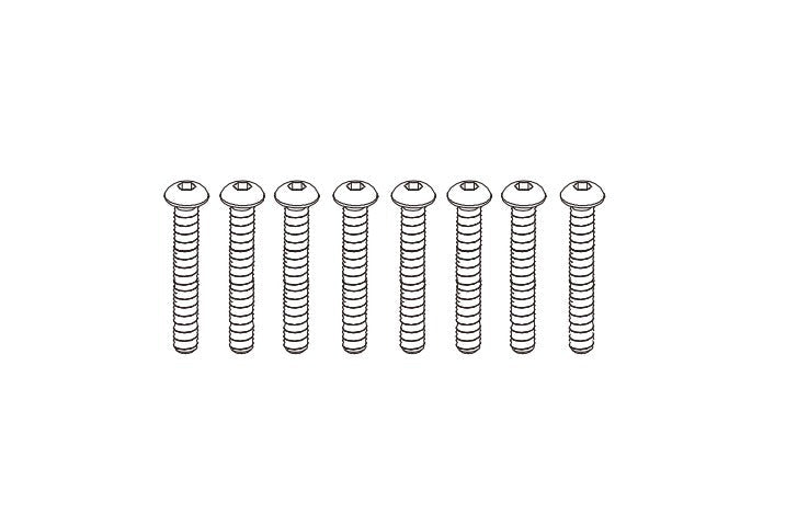 8PCS M3*20 Button Head Screw for Absima CR4.4 1/10
