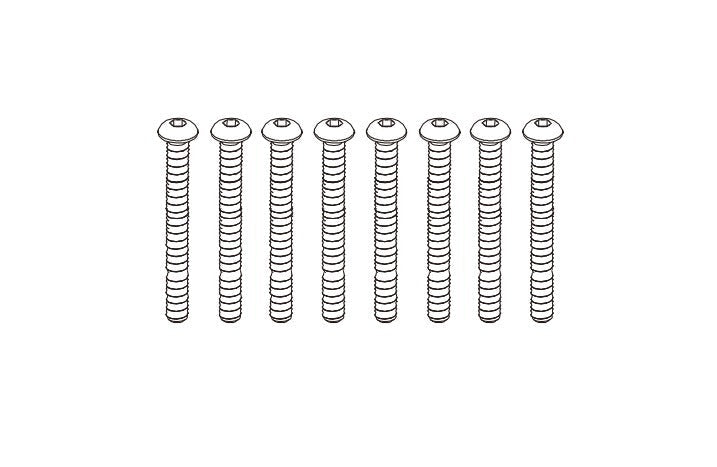 8PCS M3*32 Button Head Screw for Absima CR4.4 1/10