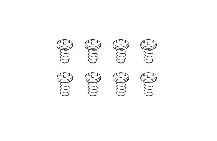 8PCS Vis à tête bouton ST3*6 pour Absima CR4.4 1/10