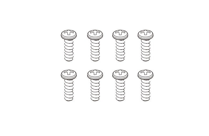 8PCS ST3*8 Button Head Screw for Absima CR4.4 1/10