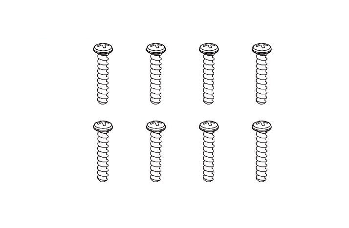 8PCS ST2.5*12 Button Head Screw for Absima CR4.4 1/10