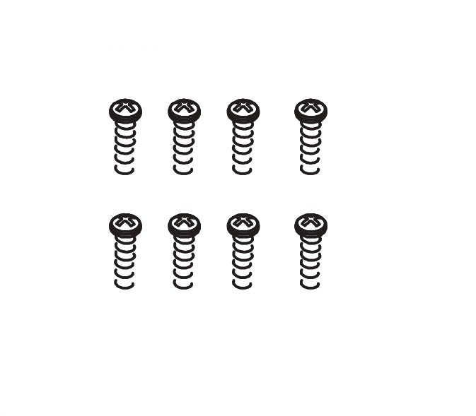 8PCS Button Head Screws ST2.5*10 for Absima CR1.8 1/8
