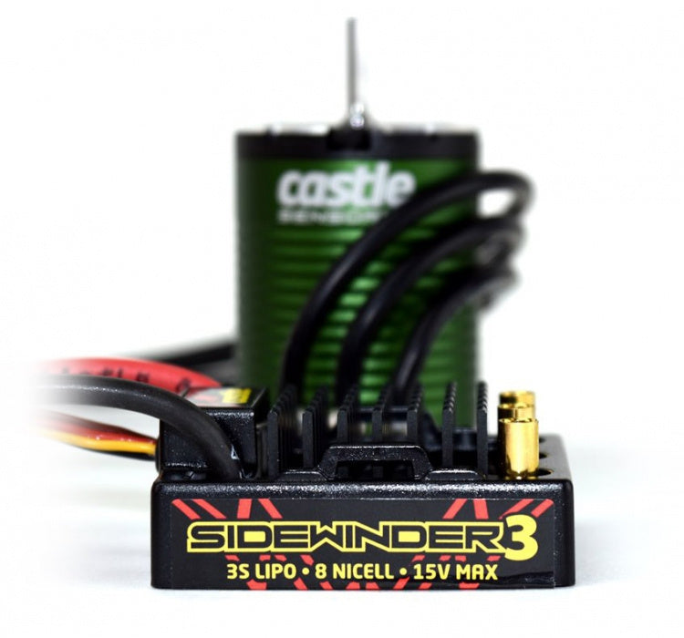Castle Creations Sidewinder 3 wasserdichter ESC + sensorloser bürstenloser 1406-4600KV-Motor