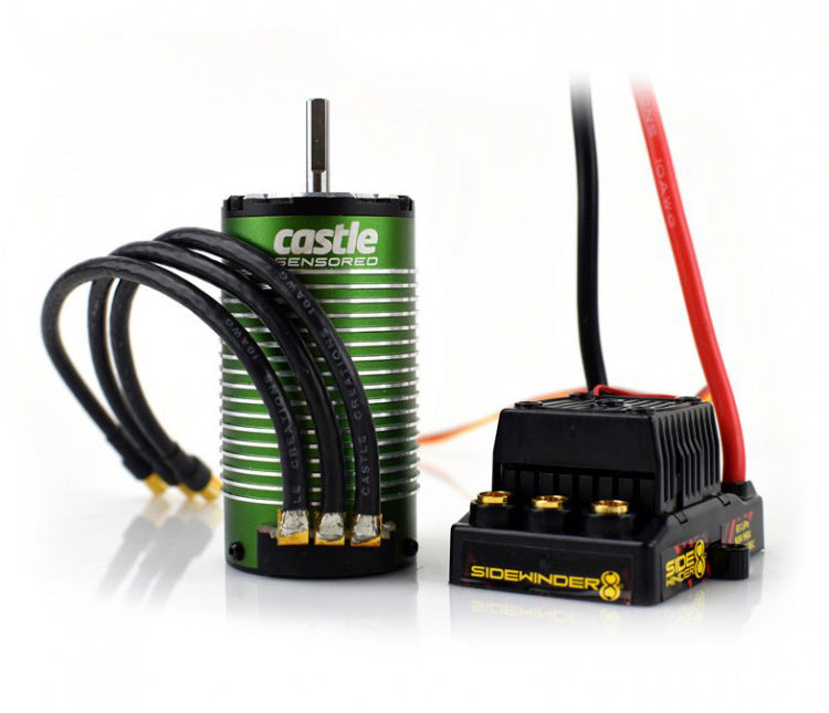Castle Creations Sidewinder 8th 2–6S ESC + 1515-2200kV V2 Sensored Brushless Motor