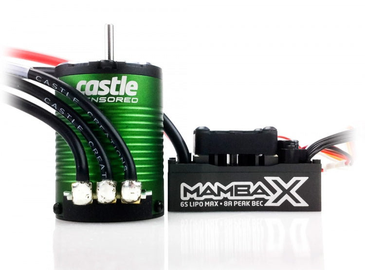 Castle Creations Mamba X 25,2V ESC + 1406-7700KV sensorgesteuerter bürstenloser Motor