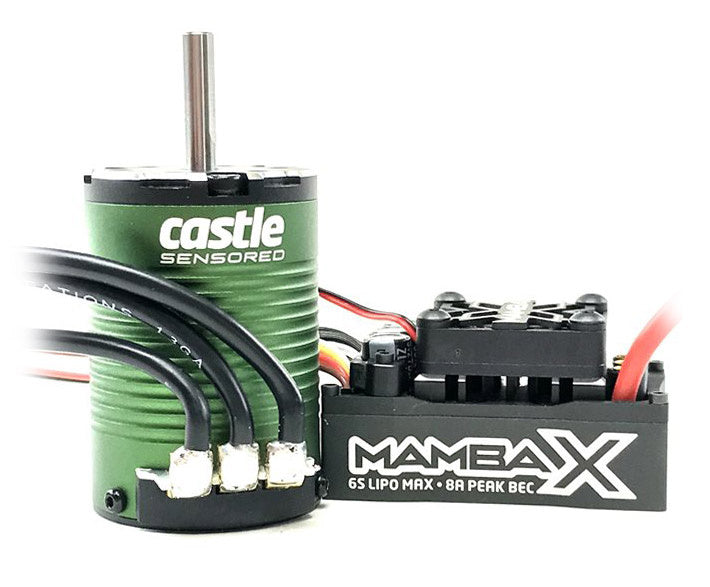 Castle Creations Mamba X SCT ESC + 1410-3800KV 5mm Sensored Brushless Motor