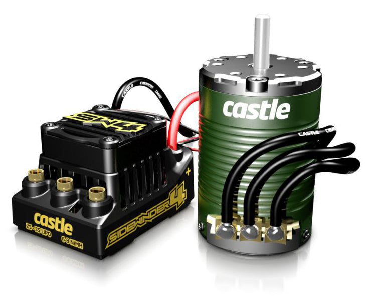 Castle Creations Sidewinder 4 ESC + 1410-3800KV 5mm sensorgesteuerter bürstenloser Motor
