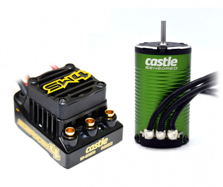 Castle Creations Sidewinder 4 12.6V ESC + 1412-2100KV Sensored Brushless Motor