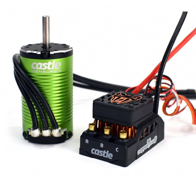 Castle Creations Copperhead 10 ESC + 1412-3200KV 5mm Sensored Brushless Motor
