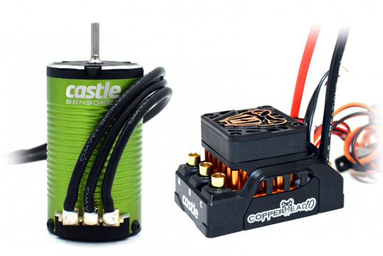 Castle Creations Copperhead 10 ESC + 1412-2100KV Sensored Brushless Motor