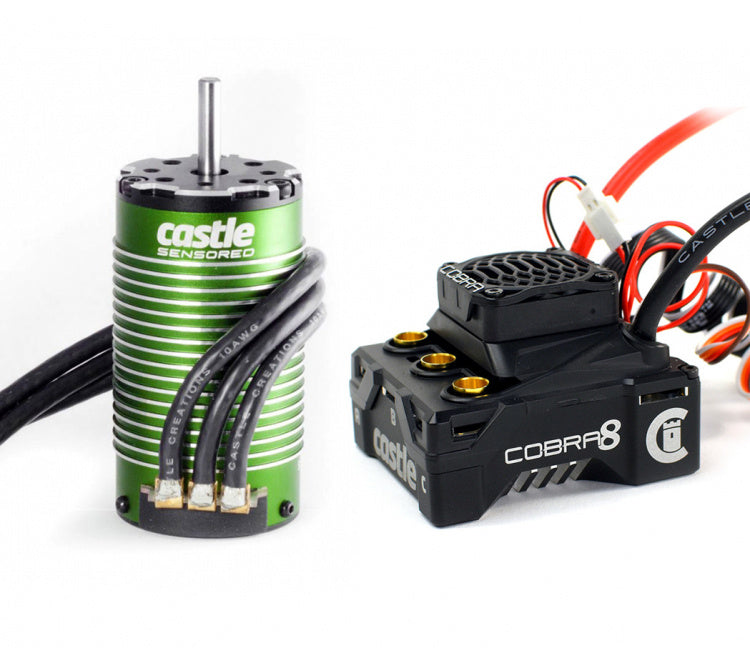 Castle Creations Cobra 8 2-6S ESC + 1512-1800KV Sensored Brushless Motor