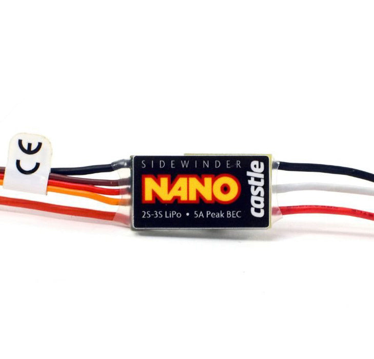 Castle Creations Sidewinder Nano Micro 2–3S 12,6V Brushless ESC