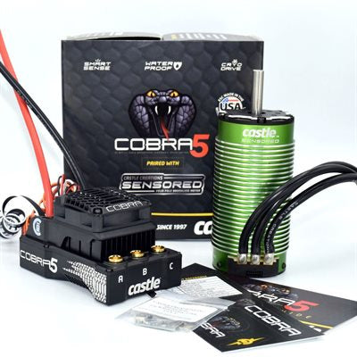 Castle Creations Cobra 5 8S 33,6V ESC + 2028-800KV Sensored-Motor