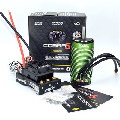 Castle Creations Cobra 5 8S 33,6V ESC + 2028-1100KV sensorbasierter Motor