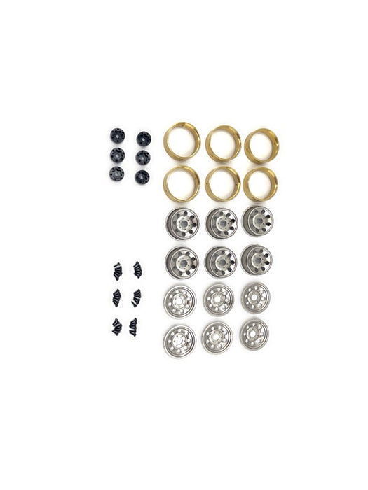 1.2" Steelie Beadlock Räder für HobbyPlus CR18P 1/18 (Zilver)