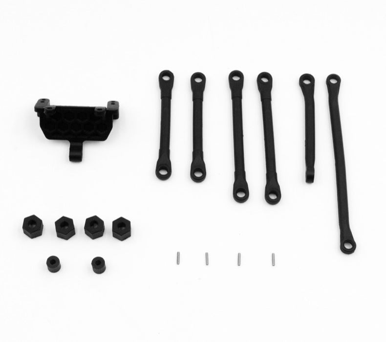 Links, Hex & Servo Mount for HobbyPlus CR18P 6x6 Truck 1/18