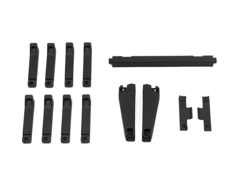 Rear Bed Mount for HobbyPlus CR18P 6x6 Truck 1/18 (Black)