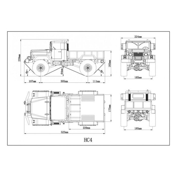 Cross RC HC4 1/10 4x4 Crawler Truck Kit