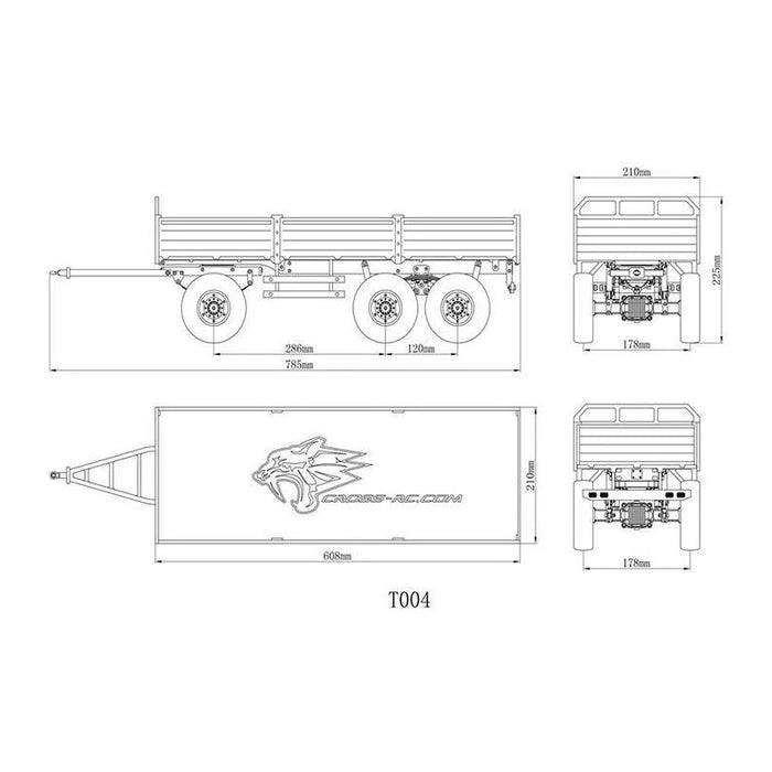 Cross RC Tractor Trailer T004A 1/12