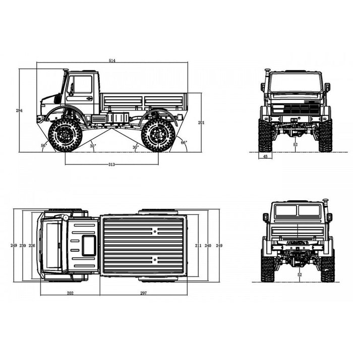 Cross RC EMO NT4 1/10 Crawler PNP (Grey)