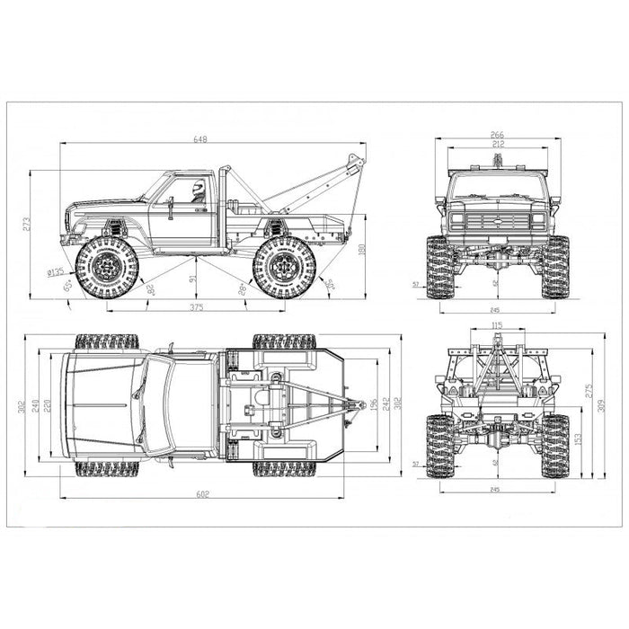 Cross RC EMO X3 4WD 1/8 Crawler Kit (Grey)