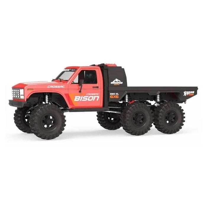 Cross RC EMO XL Bison 6x6 1/8 775 Camion Crawler Brossé PNP (Rouge)