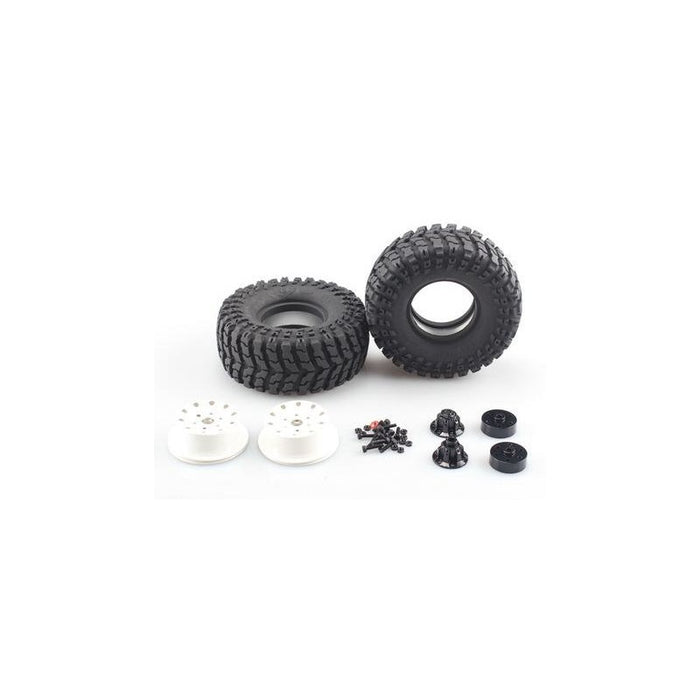 Cross RC 2.2" Fat Man Tires (White)