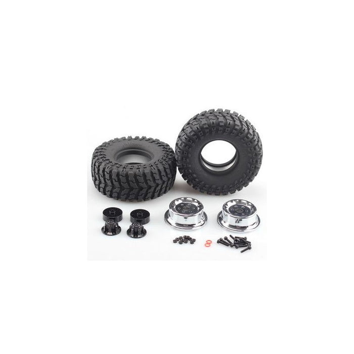 Cross RC 2.2" Fat Man Tires (Chrome)