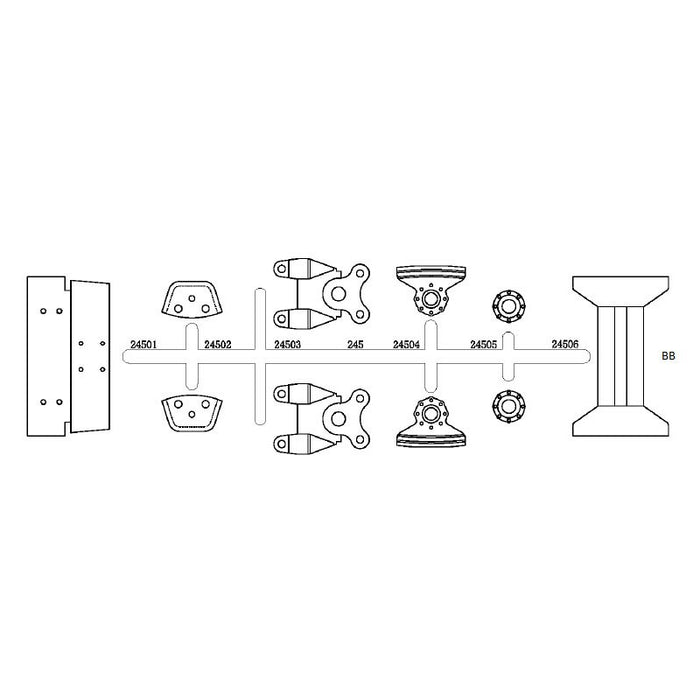 Cross RC Frame Accessories for UC6 1/12
