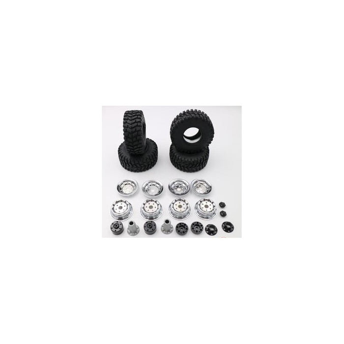 Cross RC Dual Rear Tire Assembly for PG4L 1/10