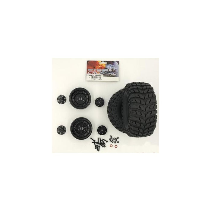 Cross RC 2PCS 2.2" Crawler Tire Insert Foam Set for PG4 Series 1/10 (Black, Soft)