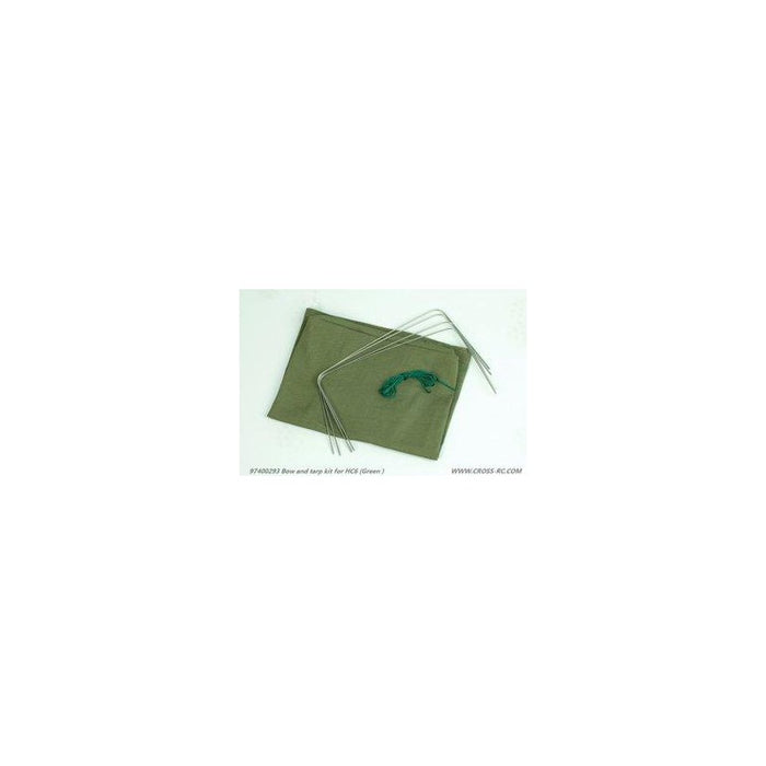 Cross RC Tarpaulin Cargo Bed Cover for HC6 1/10 (Green)