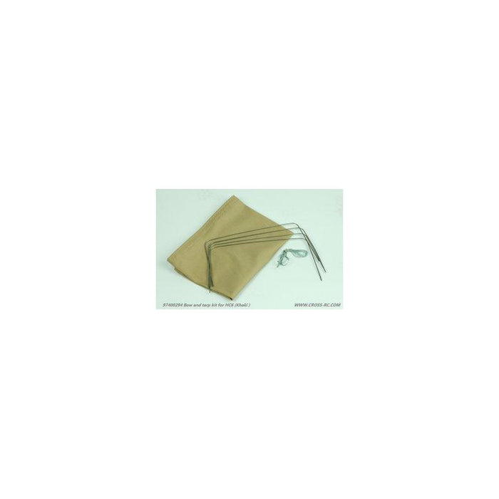 Cross RC Tarpaulin Cargo Bed Cover for HC6 1/10 (Khaki)