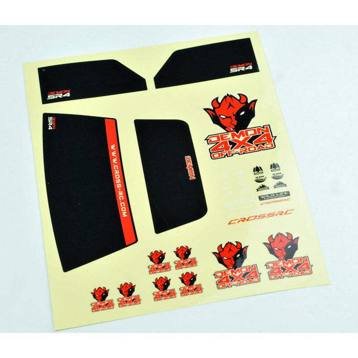 Cross RC Decal Sheet for Cross RC SR4 1/10