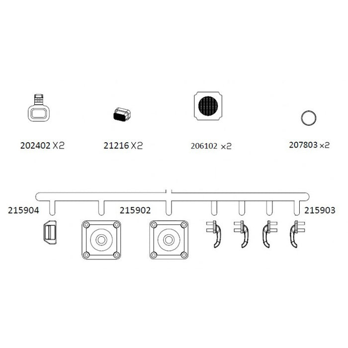 Cross RC Lamp Cup Accessories for JT4 1/10