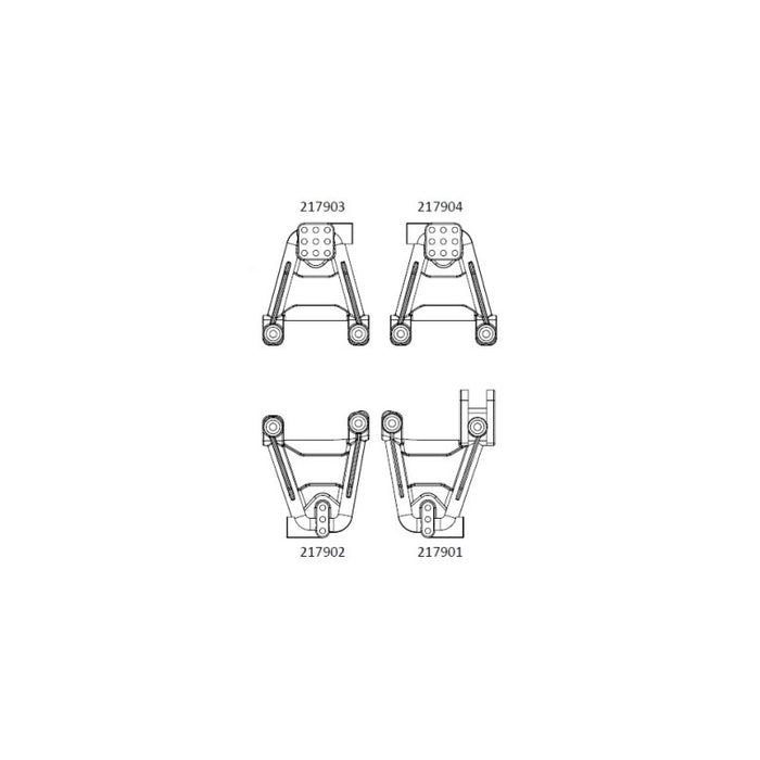 Cross RC Shock Absorber Bracket Kit for JT4 1/10