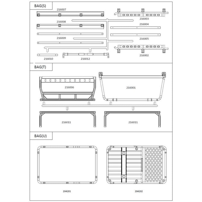 Cross RC Roll Cage Kit for JT4 1/10