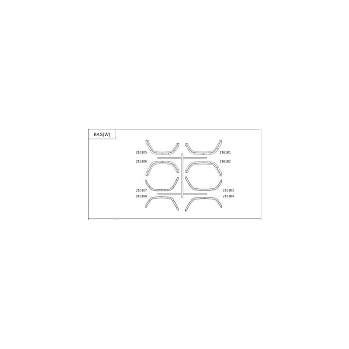 Cross RC Eyebrow Wheel Kit for JT4 1/10
