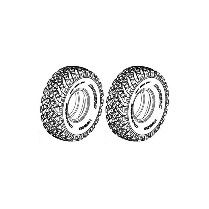 Cross RC 2PCS Wheel Tires for DC8 1/12