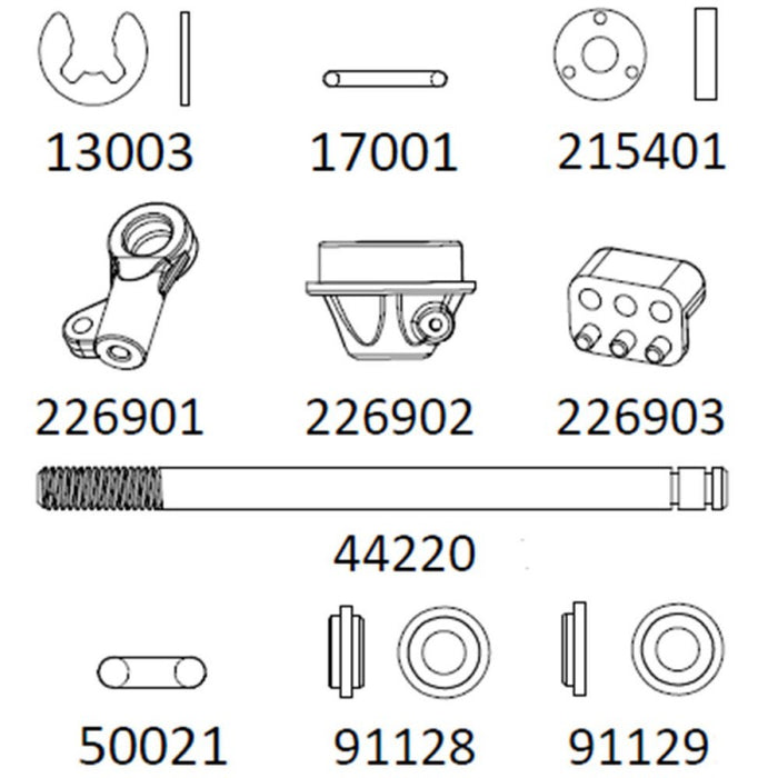 Cross RC Shock Absorption Rebuild Kit for EMO X 1/8