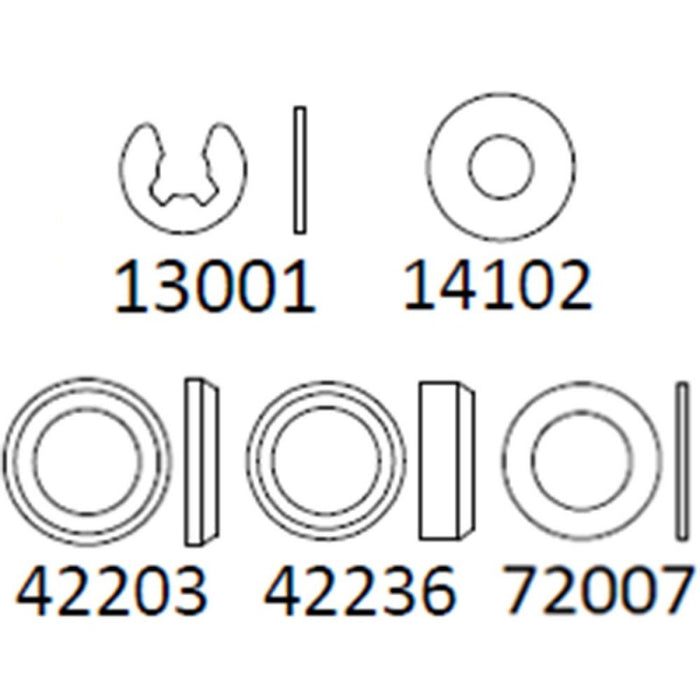 Cross RC Transmission Gasket Assembly for EMO X 1/8